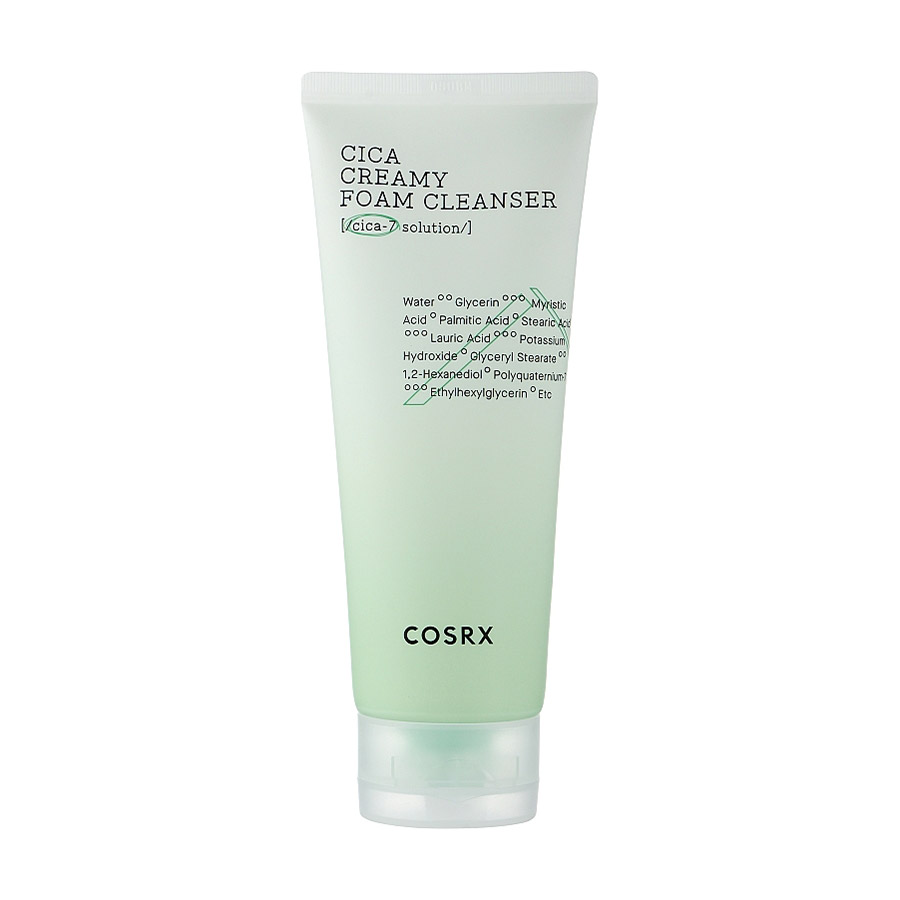Очищувальна кремова пінка для вмивання CosRX Pure Fit Cica Creamy Foam Cleanser, 150 мл