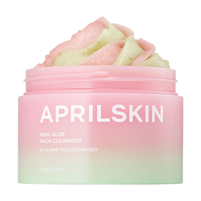 Очищувальна маска-пінка для обличчя APRILSKIN Pink Aloe Pack Cleanser, 120 г